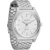 NIXON Time Teller Solar A1369-100m Water Resistant Men's Analog Solar Watch | (40.5mm Watch Face, 20mm 5 Link Stainless Steel Band)