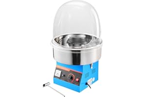Uargd Electric Cotton Candy Machine, 1000W Commercial Floss Maker with Protective Cover, Cotton Candy Maker with Stainless St
