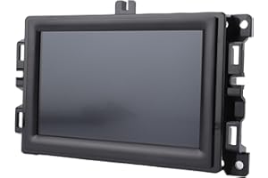 Luocute 7 Inch LCD Screen Radio Navigation Replacement Display with Frame, Touch Screen Display for Uconnect with Bracket, TD