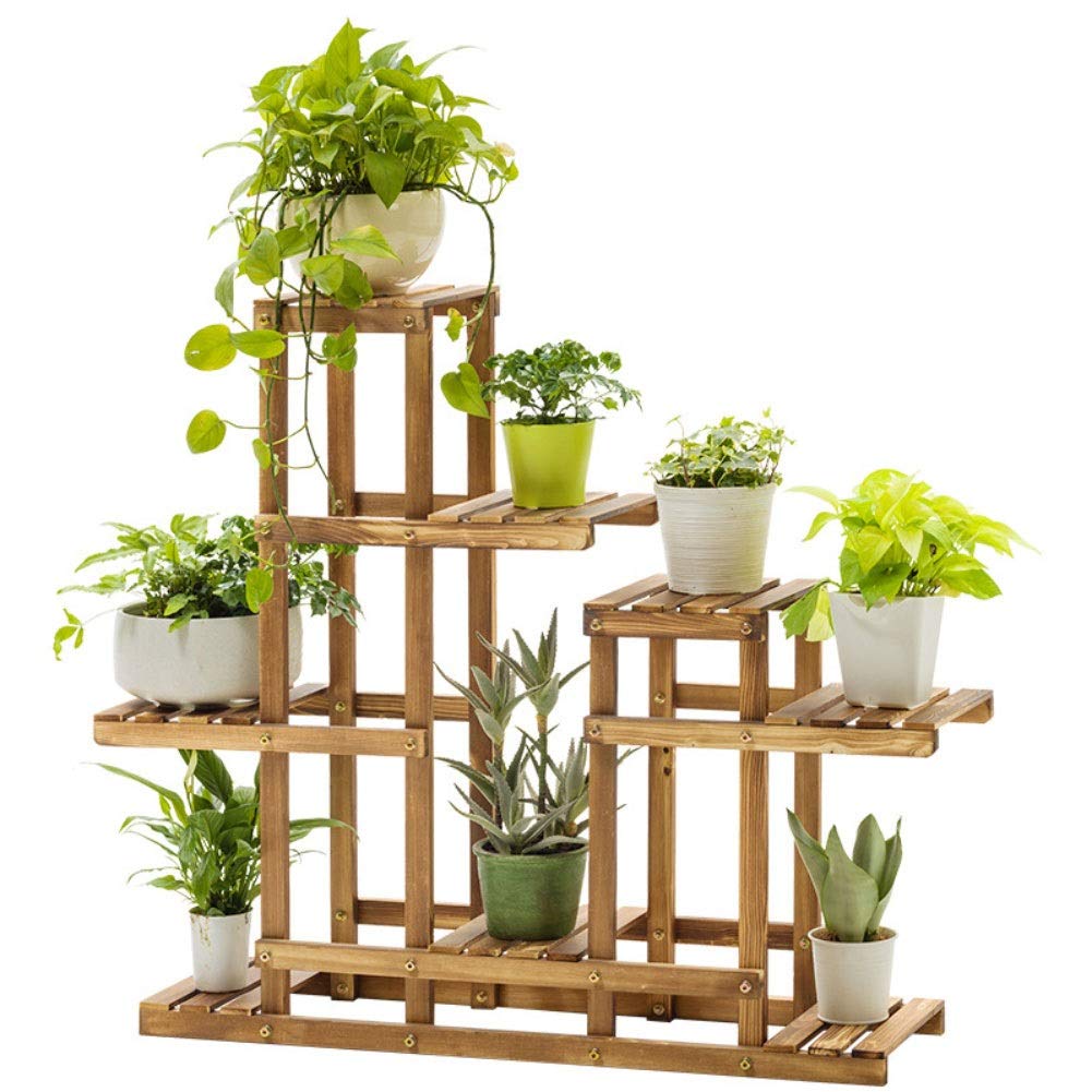 TIANQIZ Soporte de exhibición de macetas de Madera Maciza para el ...