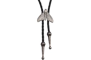 GelConnie Bolo Ties for Men Women Western Cowboy Tie Mens Western Necklace Leather Necktie Gold Bolero Tie Cowboy Necklace