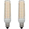 Lxcom Lighting E11 LED Corn Bulb 15W Dimmable Ceramic Candelabra Bulbs (2 Pack)- 136 LEDs 2835 SMD 1500LM Warm White 3000K 120W Equivalent T3/T4 JDE11 120V Lamp for Home Lighting