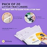 Pettiny Jumbo Cat Litter Tray Liners with Drawstrings Pack of 20 view 6