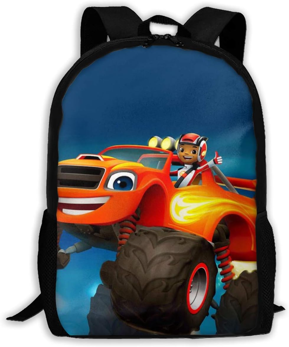 Blaze and The Mon-Ster Mach-INES Large Travel Laptop Backpack for Women Men - College High School Bookbags Fit 15 Inch Laptops