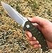 TACTICAL GEARZ TG Veer, OD Green EDC Folding Knife w/Sheath! G10, Ball Bearing Pivot System, 9Cr18MoV Stonewashed Stainless Steel Blade! (Veer)