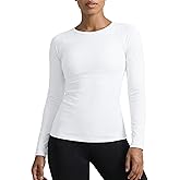 Zengjo Women's Long Sleeve Workout Tops Fitted Silky Cooling Athletic Performance Shirts Moisture Wicking for Yoga Gym