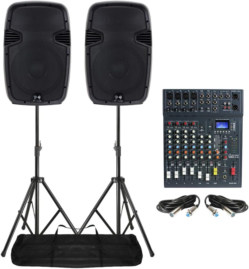 bluetooth dj mixer speaker system