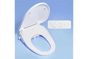 TUSHY Cloud+ Electronic Bidet Heated Toilet Seat | Intelligent Remote w/Personal Settings, Instant Warm Water, Heated Seat an