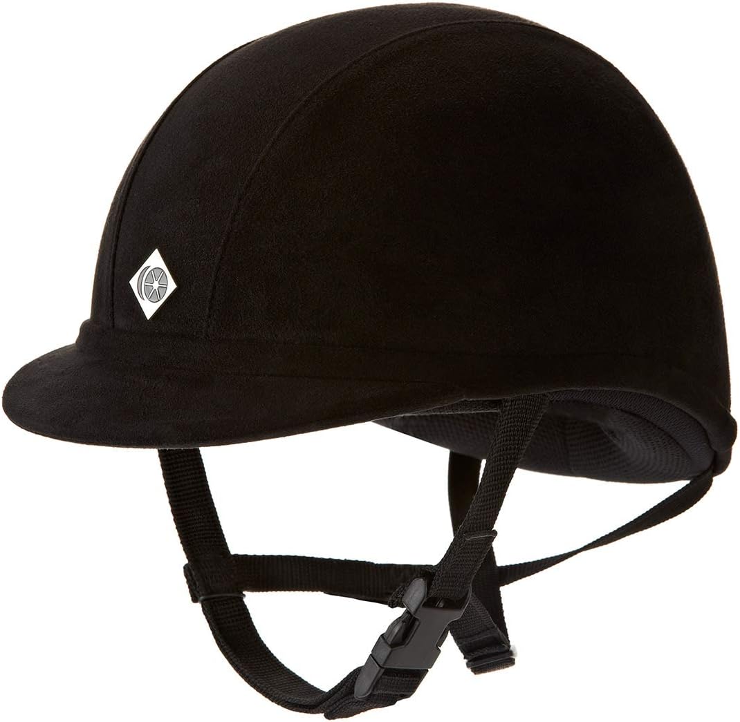 Charles Owen JR8 Round Helmet- Black/Black