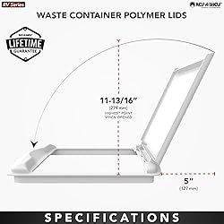 Rev-A-Shelf 50 Qt Under Sink Garbage Can Lid for