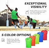 GSi Sports Pinnies 12 Pack Free Size Youth/Adult Green Mesh Training Vests view 3