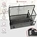 Premium Letter Organizer with Pen Holder - Desktop Ready w/ 3 Compartments of Durable Black Mesh Metal