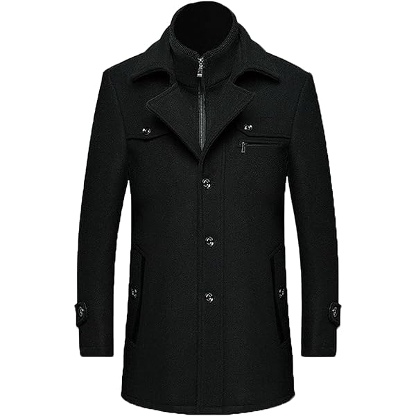 ジャケット・アウター oksoon pea coat black oksoon pea coat black