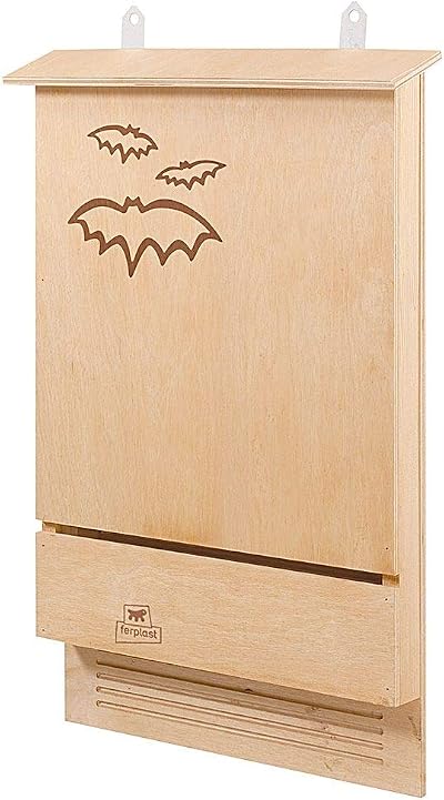 Ferplast Bat House Wooden Bat Box FSC Natural Eco Protection Mosquitoes Insects
