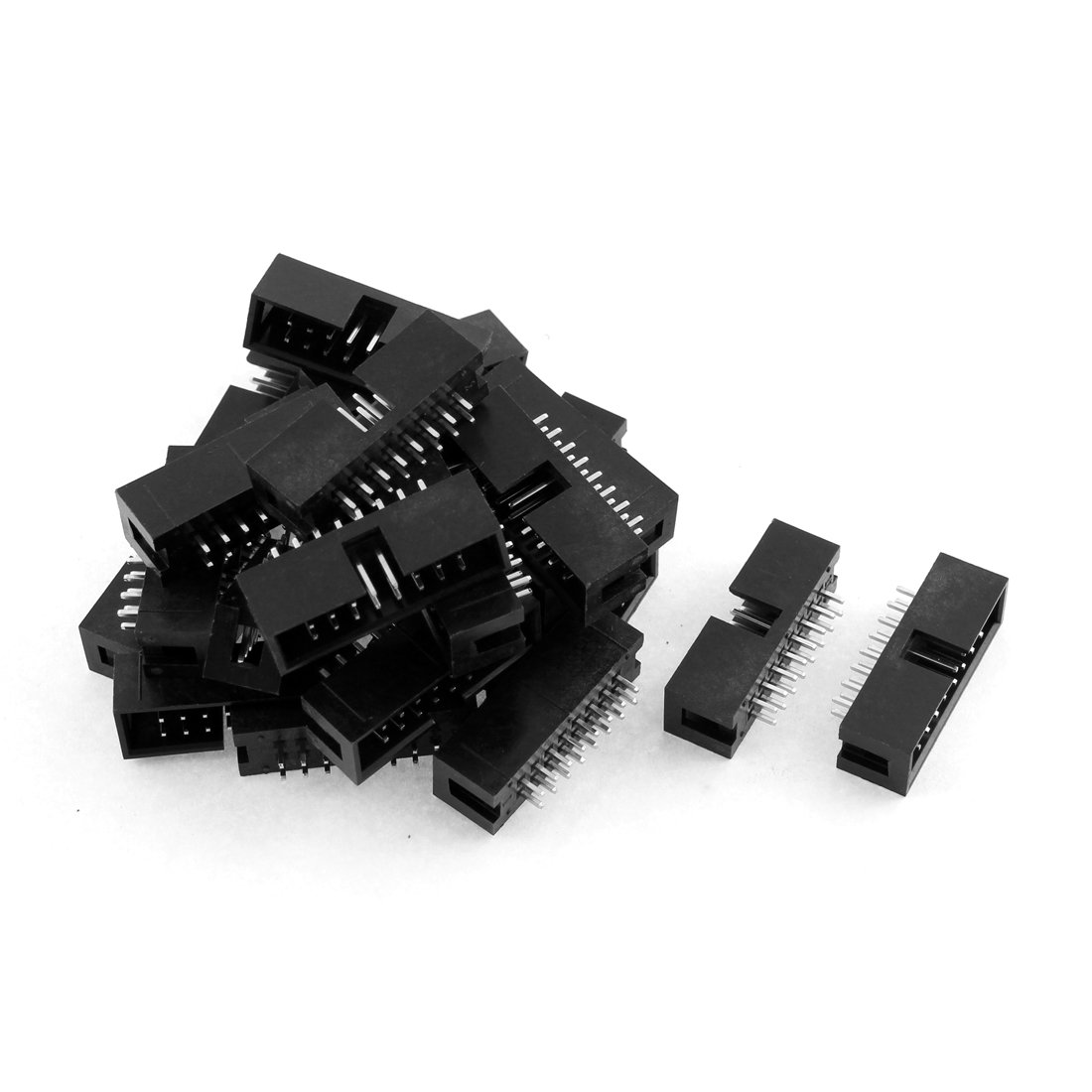 Sourcingmap 24pcs 2x8 16-Pin Straight Box Header Connector IDC Male Sockets 2.54mm