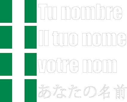 JINTORA -Nigeria- Fuente Blanca - Pegatina Vinilo Impreso para ...