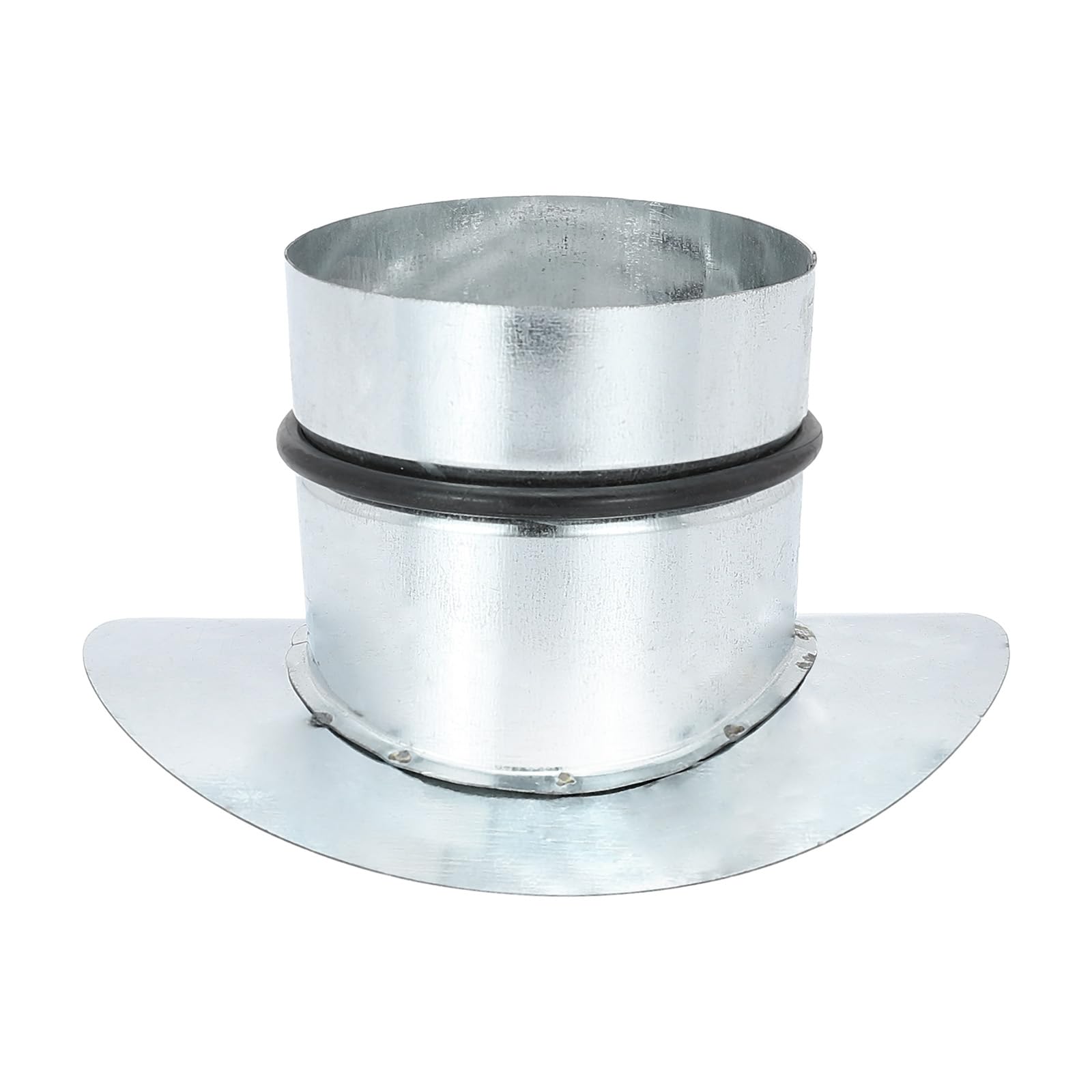 PATIKIL Duct Connector Saddle Take Off for 6" Duct to 3" Outlet Branch Extension, Galvanized Steel Round 90 Degree Ducting Splitter HVAC Vent Duct Transition with Rubber Gasket