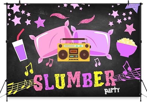 Amazon Com Comophoto Girl Sleepover Party Photo Background