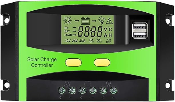 Mohoo 30a Solar Charge Controller Solar Panel Battery Intelligent Regulator With Dual Usb Port Pwm Lcd Display 12v 24v Amazon Ca Tools Home Improvement