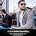Active Noise Cancelling Bluetooth Headphones, iDeaUSA Wireless Neckband In Ear Earbuds with Built in Microphone, Lightweight, Comfortable Earphones, 20 Hours Playtime