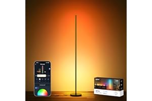NEEWER NF04 Smart LED Floor Lamp, 1000lm RGBW Standing Corner Light, Compatible with Google Assistant Alexa, APP/AI Design/Mu