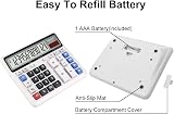 OSALO OS-2135 Pro Extra Large LCD Desk Calculator Solar Battery view 8