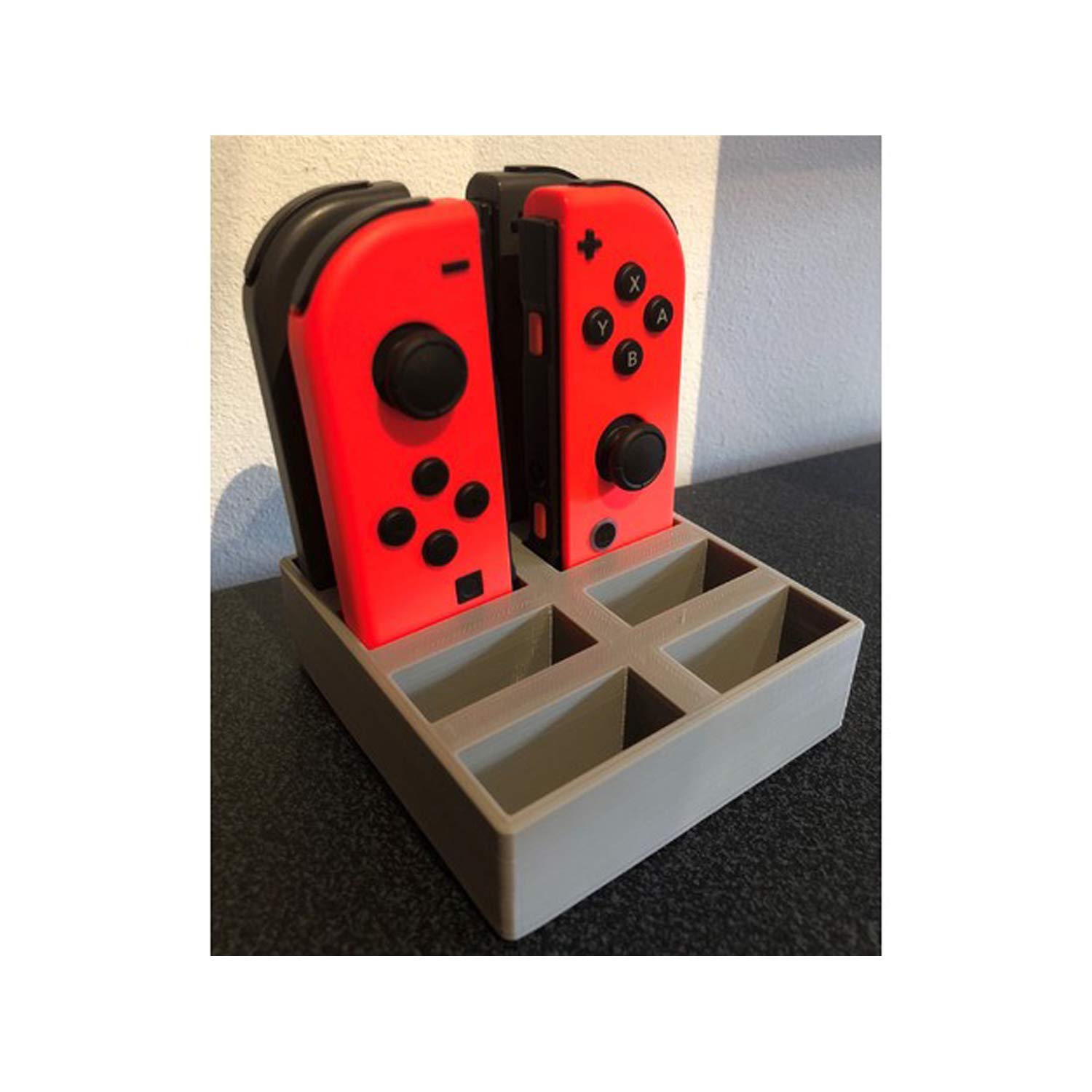JoyCon Controller Holder Game Tray Deluxe 6 Slots 6 Spots for Nintendo Switch Handmade