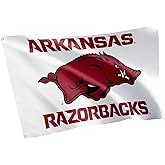 Desert Cactus University of Arkansas UA Flag - 3 x 5 Feet Razorbacks Banner, Indoor/Outdoor Durable Fabric, 100% Polyester Design (Style S)