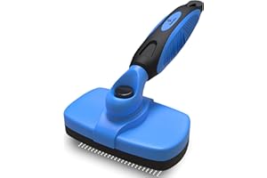 PAWRADISE Deshedding Dog Brush for Shedding – Self Clean Cat Brush Deshedding & Grooming Tool for Long Haired and Short Haired Dogs, Slicker Brushes for Dogs, Skin-Friendly, Retractable Bristles, Easy to Clean