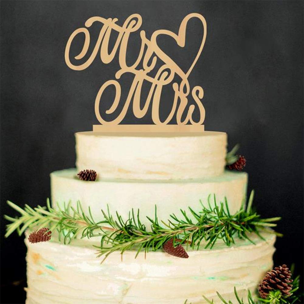 Patisserie Figurines Pour Gateaux Napravi Rs Mr Mrs Mariage Gateau Topper Figurine Decorative Pour Anniversaire De Mariage Fete Partie Bois Gateaux Decorations Iwilcs Mr Mrrs Cake Topper Decorations
