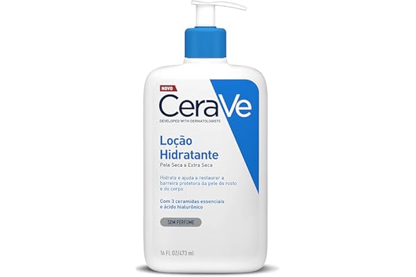 CeraVe, Loção Hidratante Corporal, com textura Fluida e Ácido Hialurônico