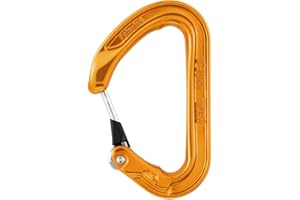 Petzl, Ange S Carabiner Gray, Ultra-Light, Compact Carabiner with MonoFil Keylock gate