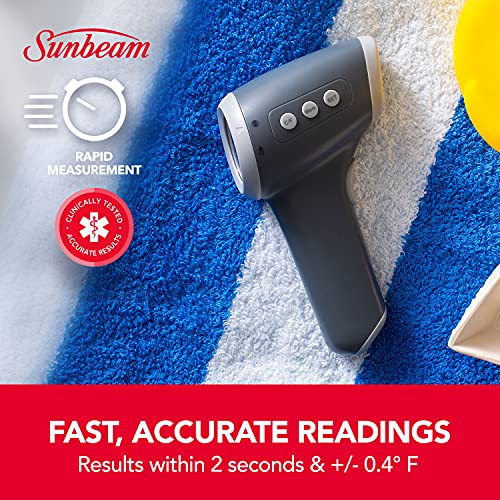 Sunbeam Touchless Digital Infrared Forehead Thermometer, Body and