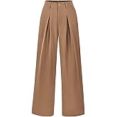 BTFBM Women High Waist Palazzo Pants Spring 2026 Casual Wide Leg Trousers Loose Work Office Business Suit Pant Pockets