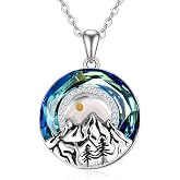 AENEAS Mustard Seed Necklace for Women, Sterling Silver Mountain Faith Pendant, Christian Jewelry Gift