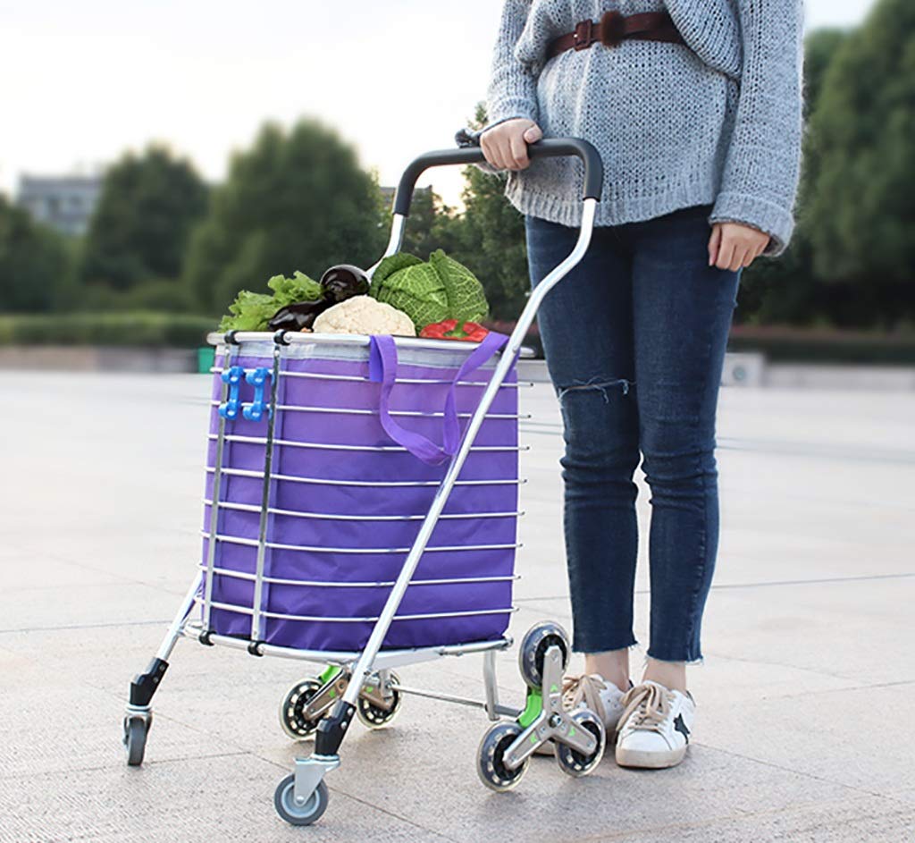 高い品質 軽量のショッピングカートカート 8つの車輪 ゴム製ハンドル