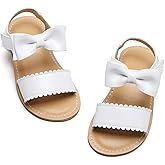 Felix & Flora Toddler Girl Sandals - Flower Girl Dress Shoes Open Toe Little Kid Summer Flats