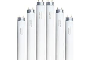 Konideke 6 Pack, 18 Inch F15T8/WW 15W Soft White Fluorescent Bulb for All 15 Watt Light Fixture, T8 Fluorescent Bulb 15 Watt 