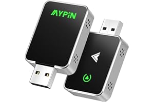 Upgraded Wireless CarPlay Adapter, 2-in-1 Mini Size CarPlay & Android Auto Adapter, Convert Wired to Wireless with USB & USB-