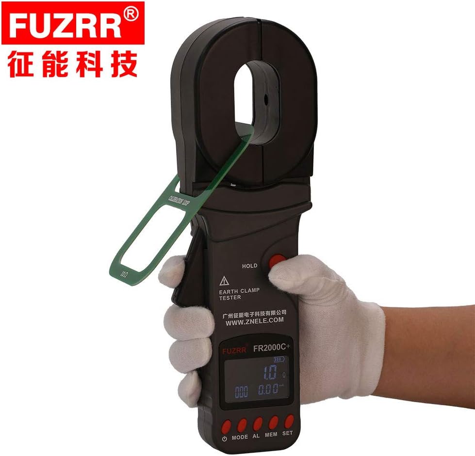 FR2000C+-0.01-1200ohm/0.00mA-20.0A Clamp on Earth Resistance Tester/Meter,earth ground tester,earth leakage current tester