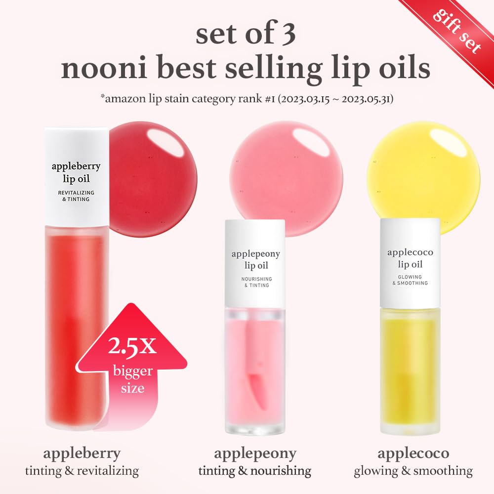 NOONI Korean Lip Oil - Limited Edition Gift Set