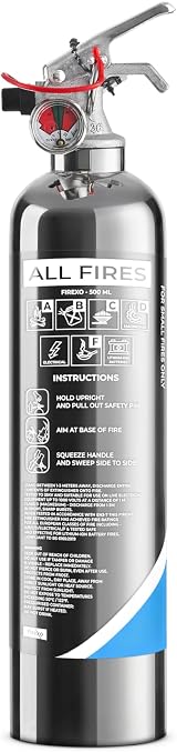 Firexo All in One 500ml Stainless Steel Fire Extinguisher Chrome view 5