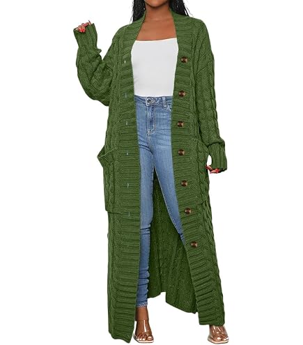 LIVECLOTH Womens Long Cozy Oversized Lounging Cardigan Sweaters
