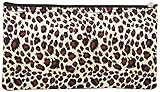World Traveler Black Leopard Makeup Brush Bag 10-inch