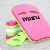 MARU Maru Swimming Kickboard Pink Lime 42 x 28 cm Easy Grip Non-Chafing view 2