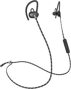 Amazon Com House Of Marley Uprise In Ear Headphones 8 Hour Battery Life Sweat Proof Weather Resistant Ipx5 Rated Customizable Fit Microphone 3 Button Controls Tangle Free Braided Cable Black Electronics