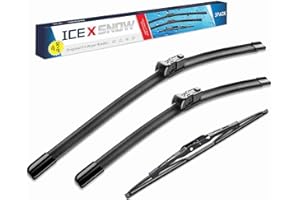 ICEXSNOW 3 Wipers 24"/17"/13" Front Windshield Wiper Blades with Rear Wiper Replacement for GMC Terrain/Equinox 2017 2016 2015 2014 2013 2012 2011 2010-OEM Quality Top Lock