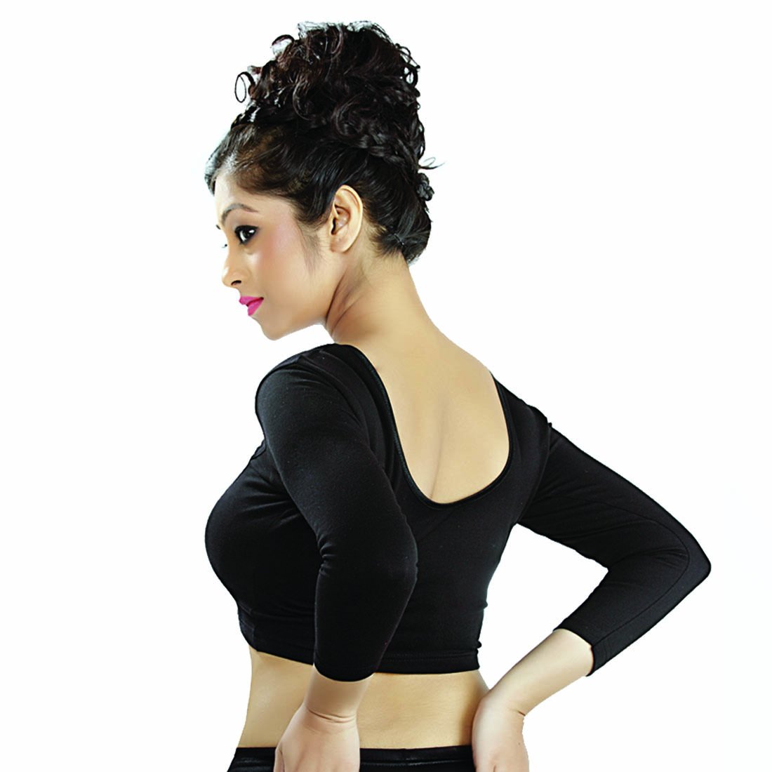 abhi women's polycotton 3/4 sleeve blouse