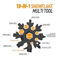 Hinshark Gifts for Men, 18-in-1 Snowflake