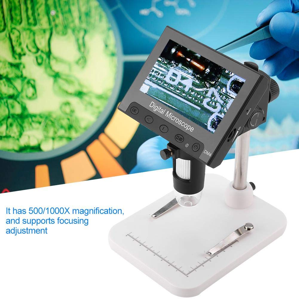 500/1000X USB Microscope Camera DM4 2MP 4.3 Display Digital Microscope